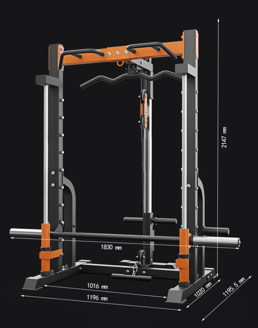 Home Gym Smith Machine (Half-Rack)