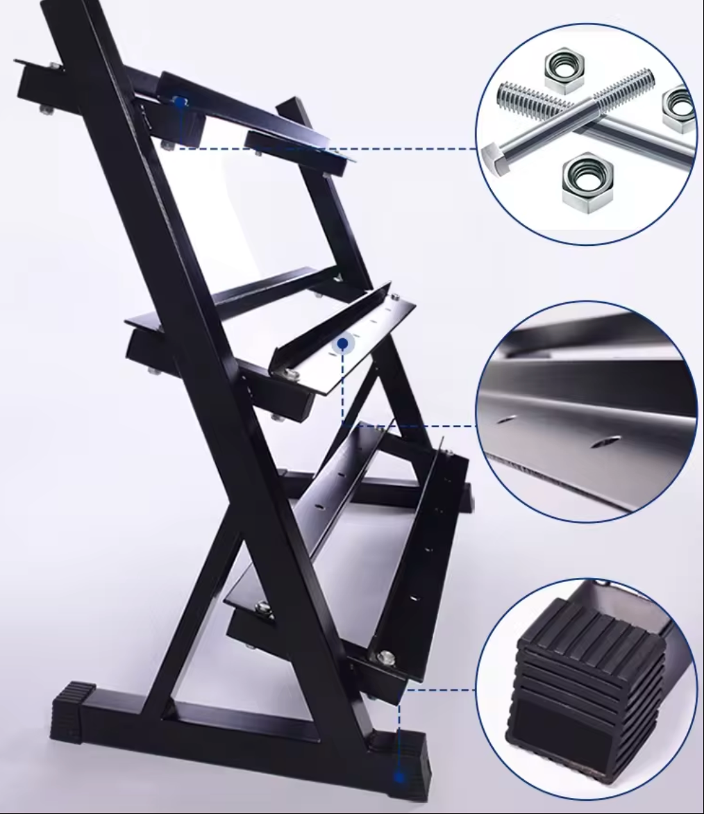 3-Tier Dumbbell Rack (330 LBS Capacity)