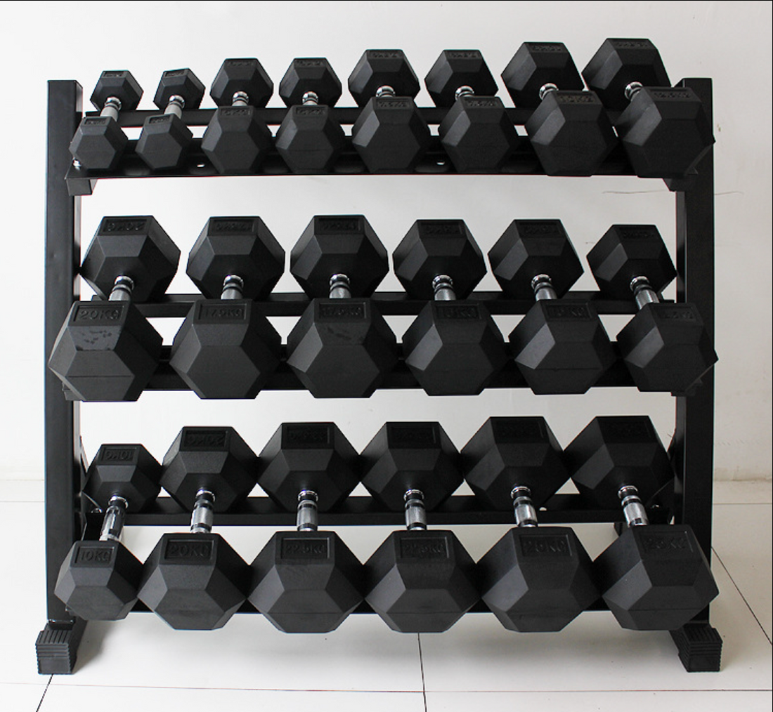 3-Tier Dumbbell Rack (660 LBS Capacity)