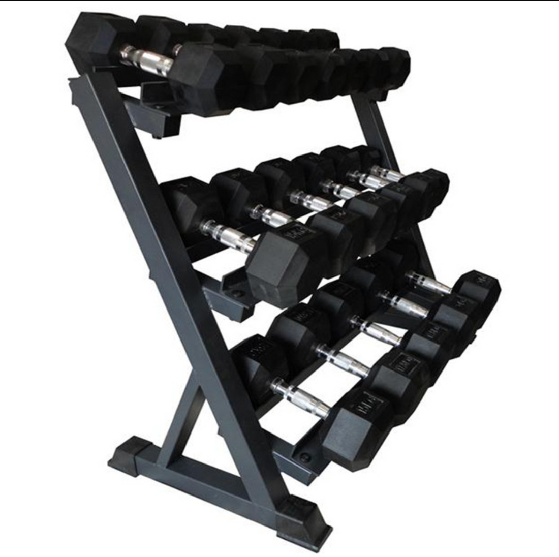 3-Tier Dumbbell Rack (660 LBS Capacity)