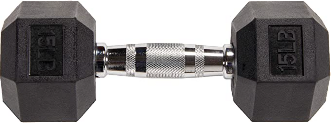 Rubber Hex Dumbbells
